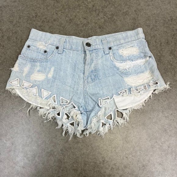 LF Cutoff Denim Shorts - Picture 1 of 3